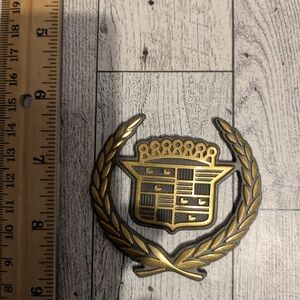 cadillac Gold Car Emblem Badge